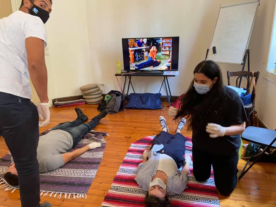 First Aid training Egypt Nun Center